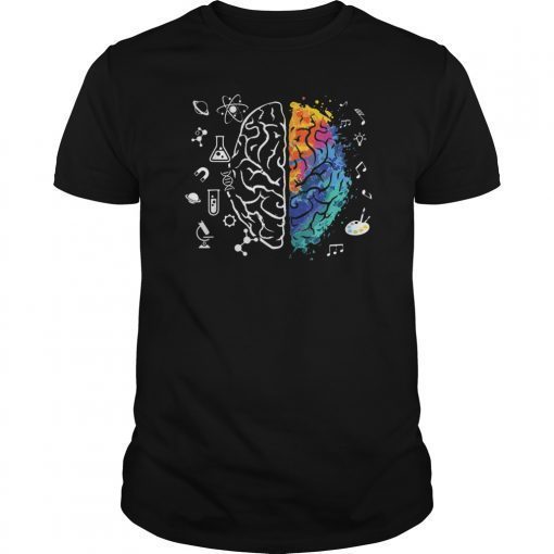 Colorful Brain Science And Art T-Shirt