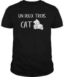 Cute Un Deux Trois Cat T-Shirt
