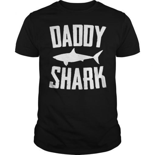 Daddy Shark T-Shirt Doo Doo Funny Baby Mommy Kids Video Tee