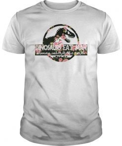 Dinosaurs Eat Man Woman Inherits The Earth T-Shirt
