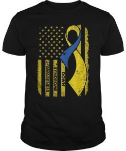 Down Syndrome Flag American Shirt Raise Awareness Tee
