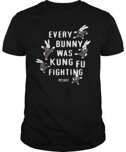 Every Bunny Was Kung Fu Fighting Funny Bunny Rabbit T-Shirt