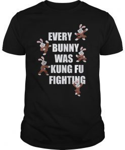 Every Bunny Was Kung Fu Fighting Funny Easter Rabbit T-Shirt