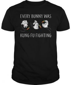 Every Bunny Was Kung Fu Fighting Funny Shirt