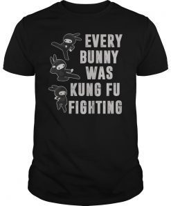 Every Bunny Was Kung Fu Fighting T-Shirt Ninja Bunny Gift