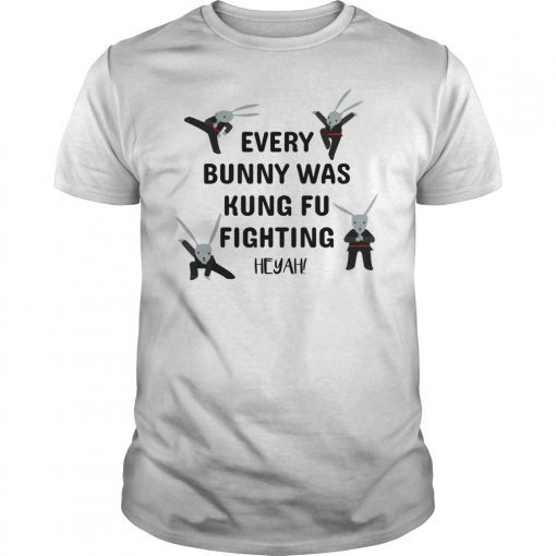 Every bunny was kung fu fighting kawai tee t-shirt