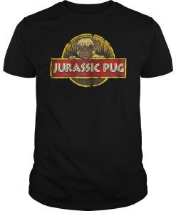 Funny Dog Jurassic Pug T-Shirt