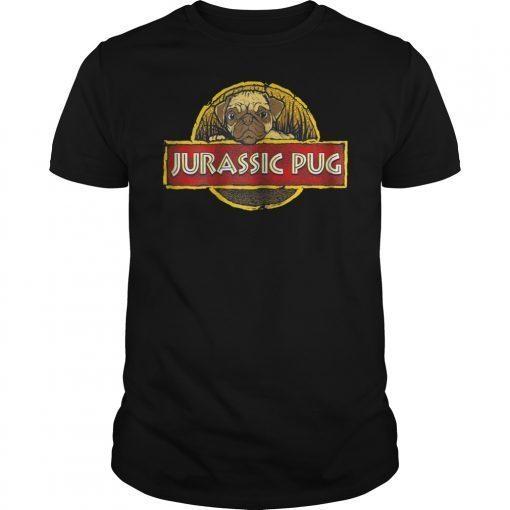 Funny Dog Jurassic Pug T-Shirt