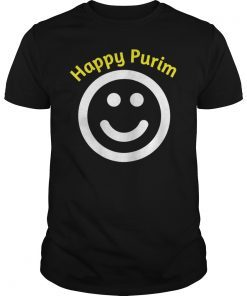 Funny Happy Purim Smiley Costume Men Women Kids T-Shirt