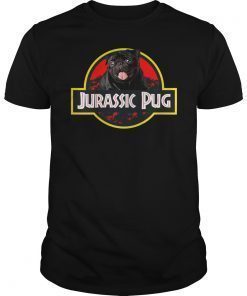 Funny Jurassic Pug Shirt Funny Gift