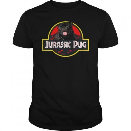 Funny Jurassic Pug Shirt Funny Gift