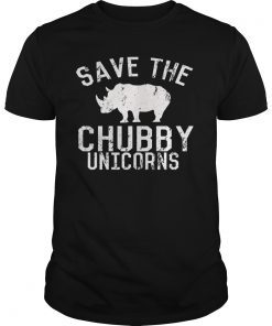 Funny Save the Chubby Unicorns Fat Rhino Vintage T-Shirt