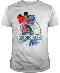 Funny T-rex Wrong Park T-shirt T-rex With Balloons Get Lost