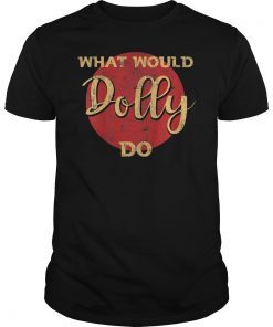 Funny What Would Dolly Do Vintage Distressed Retro T-Shirt