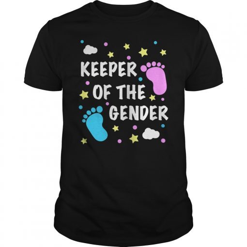 Gender Reveal Shirt Keeper of The Gender Party Supplies