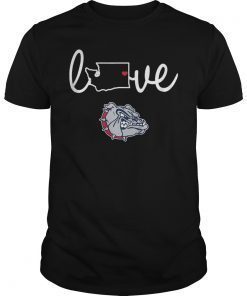 Gonzaga Bulldogs State Love T-Shirt