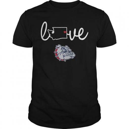 Gonzaga Bulldogs State Love T-Shirt