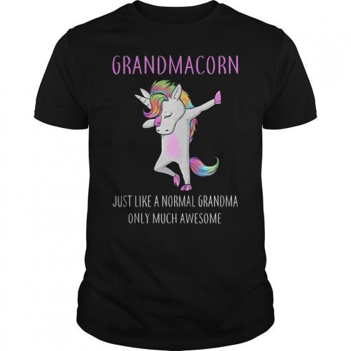 Grandmacorn Like A Grandma Only Awesome T-Shirt