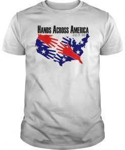 Hands Across America 1986 Shirt For Mens Womens Kids