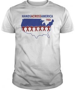 Hands Across America Shirt For Mens Womens