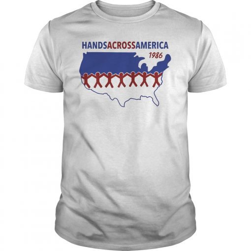 Hands Across America Shirt For Mens Womens