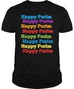 Happy Purim Cool Shirt jewish Funny Costume T-Shirt