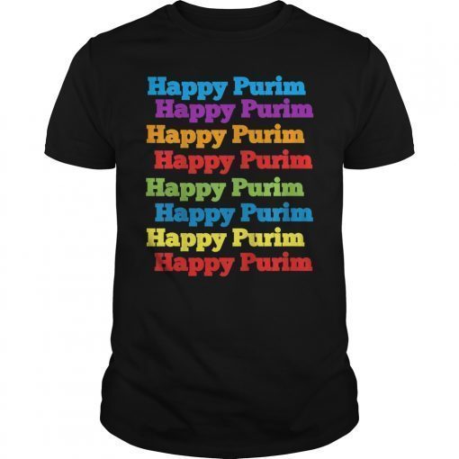 Happy Purim Cool Shirt jewish Funny Costume T-Shirt