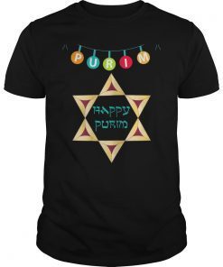 Happy Purim Shirt Star Of David Jewish Costume