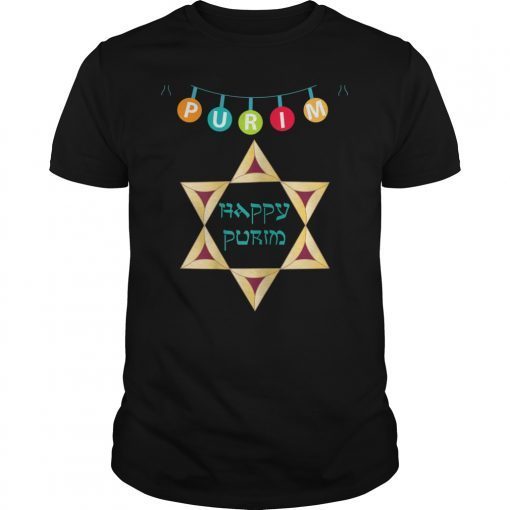 Happy Purim Shirt Star Of David Jewish Costume