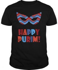 Happy Purim T-Shirt Men Women Funny Costume Washable