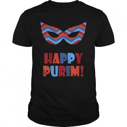 Happy Purim T-Shirt Men Women Funny Costume Washable