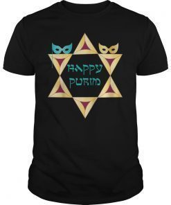 Happy Purim T-Shirt Star Of David Jewish Costume