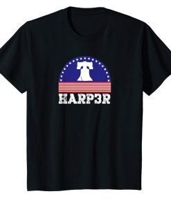 Harper Make Philly Great Liberty Bell Funny Tee Shirt