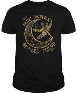 Hello Darkness My Old Friend Moon and Dragonfly 2019 T-Shirt