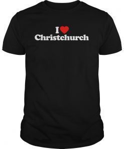 I Love Christchurch Heart Shirt