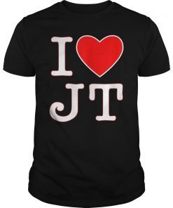 I Love JT Heart Funny Gift Shirt