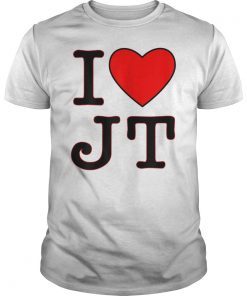 I Love JT Heart Funny JT Gift T-Shirt