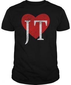 I Love JT Heart Funny JT Gift T-Shirt