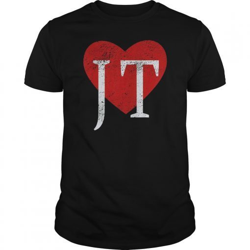 I Love JT Heart Funny JT Gift T-Shirt