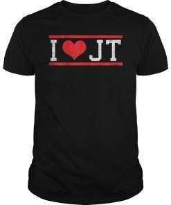 I Love JT Heart Funny JT Gift TShirt