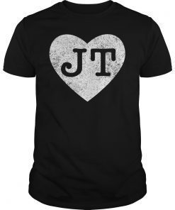 I Love JT Heart Funny JT Vintage Gift Shirt