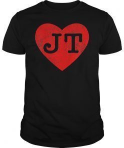 I Love JT Heart Funny JT Vintage Gift T-Shirt