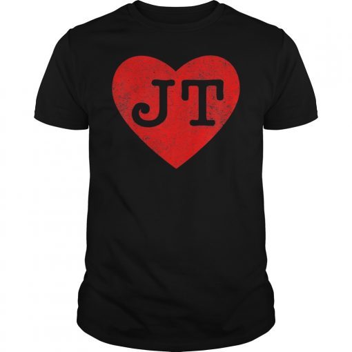 I Love JT Heart Funny JT Vintage Gift T-Shirt