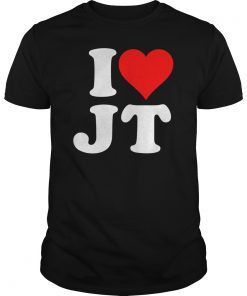 I Love JT Heart T-Shirt