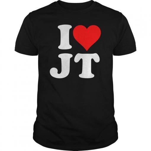 I Love JT Heart T-Shirt