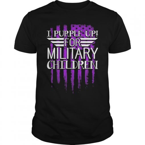I Purple Up For Military Children T-Shirt