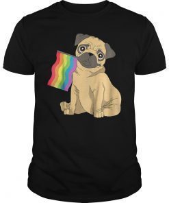 I'm Gay Shirt Flag Pug Pride Shirt LGBTQ Gifts Womens Kids