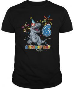 It's My 6TH Bday Shirt Dinosaur Party for 6 year old boy