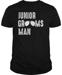 Junior Groomsman Cool Shades Funny Wedding Gift T-Shirt