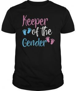 Keeper Of Gender Reveal Party Baby Announcement T-Shirt